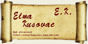 Elma Kusovac vizit kartica